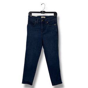 Madewell Mid Rise Stovepipe Cropped Straight Jeans Size 28 Modern Fit